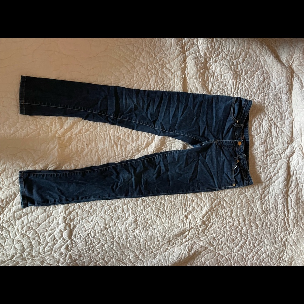 Tory Burch dark wash skinny jeans size 27